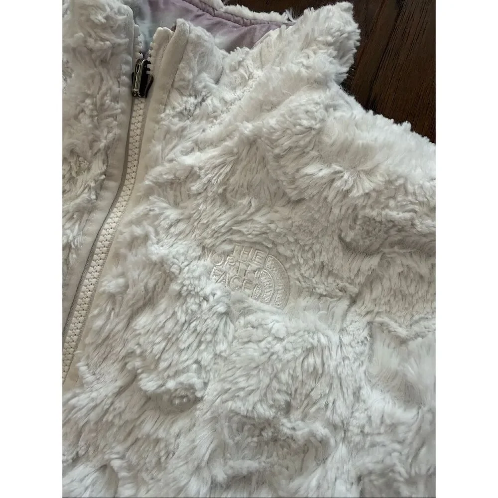 The North Face Girls Large Reversible Mossbud Swirl Purple Mountain Coat